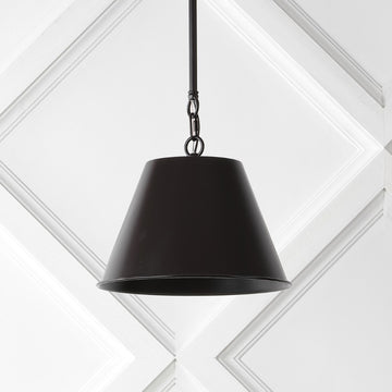 Harper Industrial Farmhouse Iron LED Pendant - JONATHAN Y